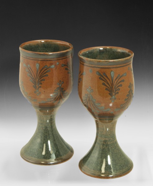 pottery goblets